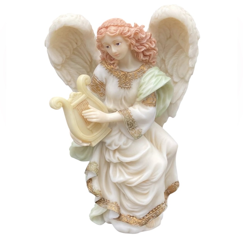 Vintage Seraphim Classics Angel Figurine Cymbeline “Peacemaker” Roman Inc (1993)